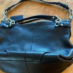 Coach leather bag.